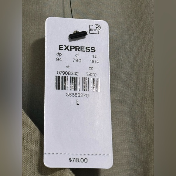 Express linen blend button up tie waist romper - Picture 16 of 16